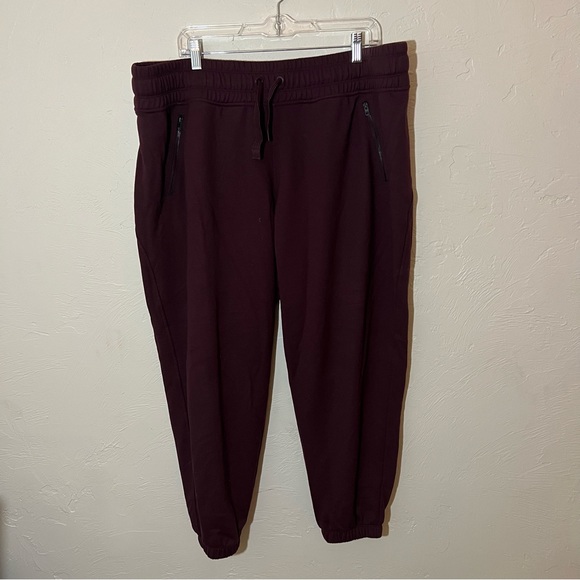 Athleta Maroon Recover Bounce Back Jogger Sweats Sz 2X - Picture 3 of 5